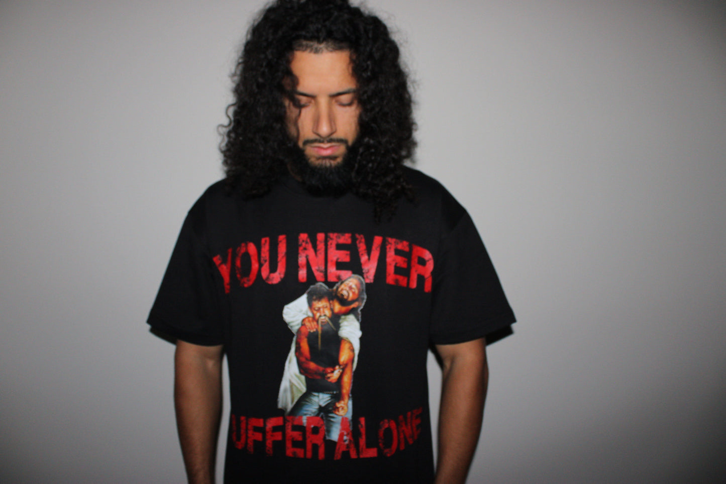 YOU NEVER SUFFER ALONE SHORT SLEEVE T-SHIRT